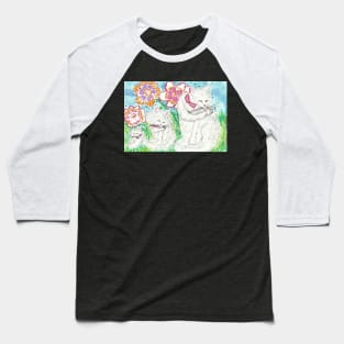 Cat  family  bath time  art Baseball T-Shirt